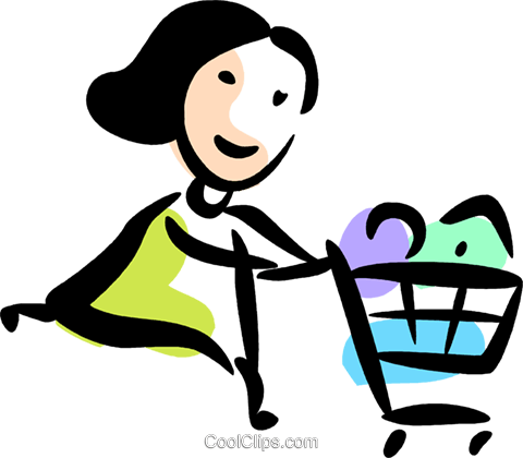 Shopping Carts Royalty Free Vector Clip Art Illustration - Shopping Carts Royalty Free Vector Clip Art Illustration (480x420)