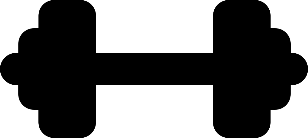 Graphic Library Download Dumbbells Clipart Icon - Weight Png (980x440)