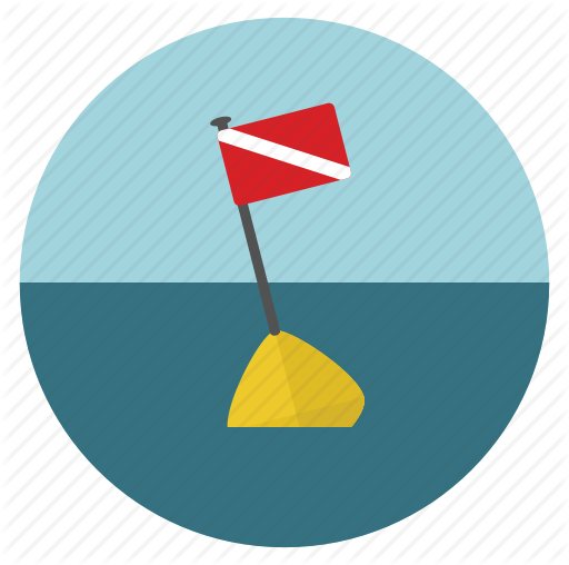 Scuba Diving Flag Transparent Clipart Diver Down Flag - Dive Flag Buoy Vector (512x508)