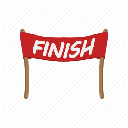 Finish Line Clip Art Png Download - Finish Line Ribbon Png (420x420)