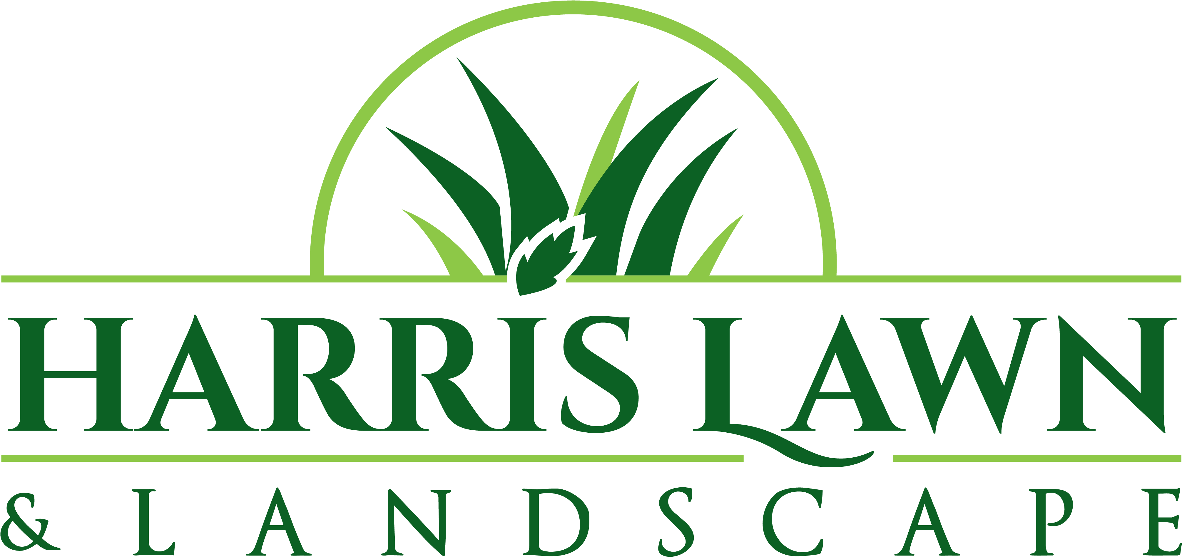 Harris Lawn And Landscape Logo - Lawn And Landscaping Logo (5000x2394)