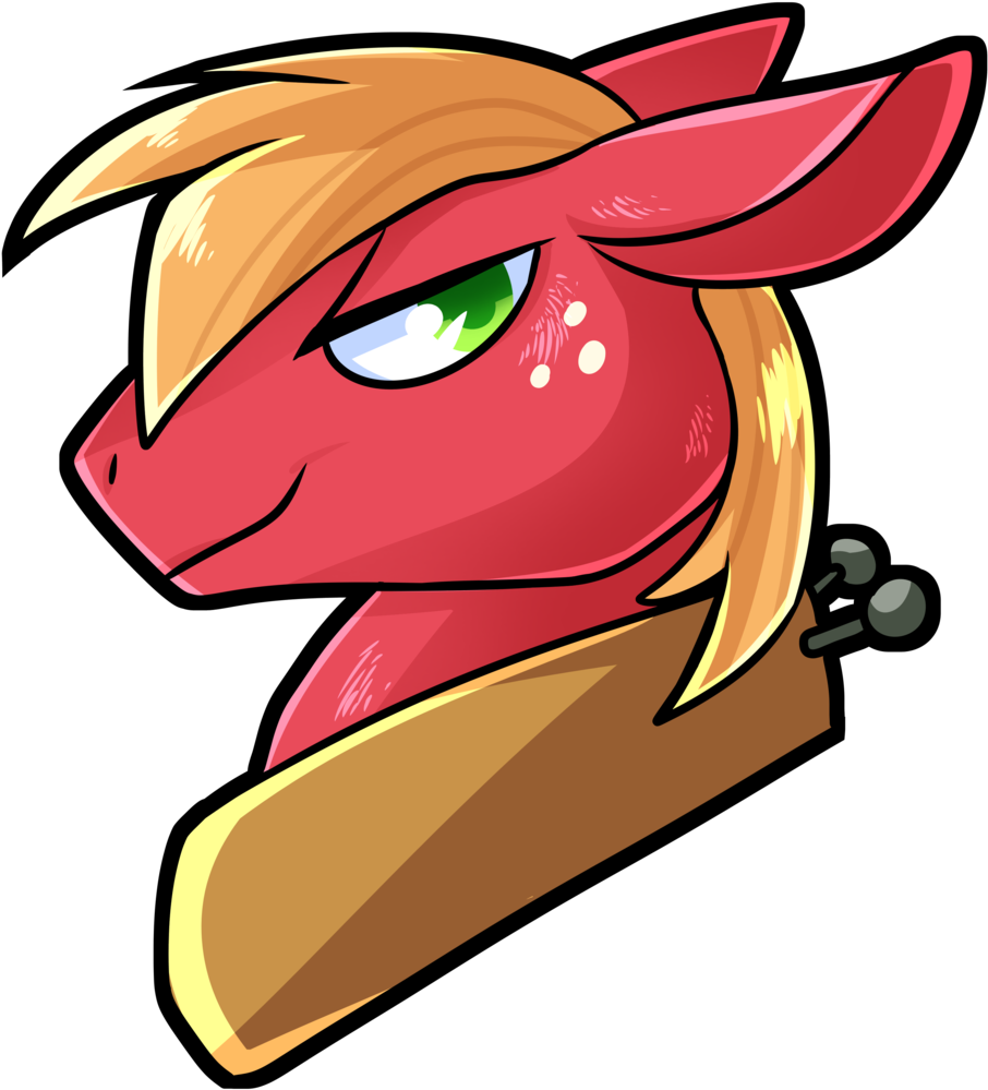 Draikinator, Big Macintosh, Bust, Harness, Looking - Big Mcintosh (1024x1024)