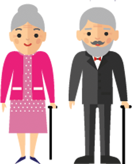 Elderly - - Пенсионер Вектор (624x604)