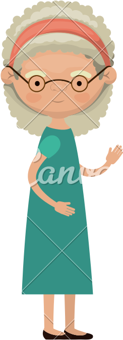 Elderly Woman In Dress - Clothing (800x800)
