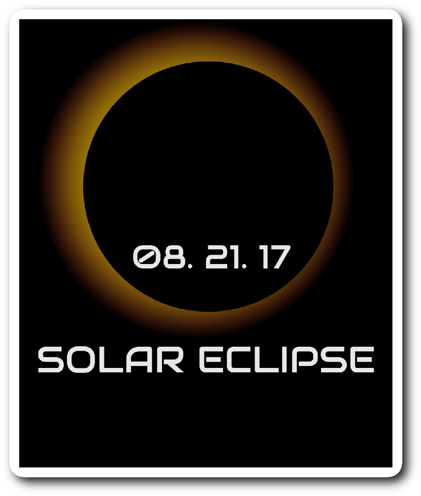 Eclipse Clipart Souvenirs - Solar Eclipse Of August 21, 2017 (1064x1064)
