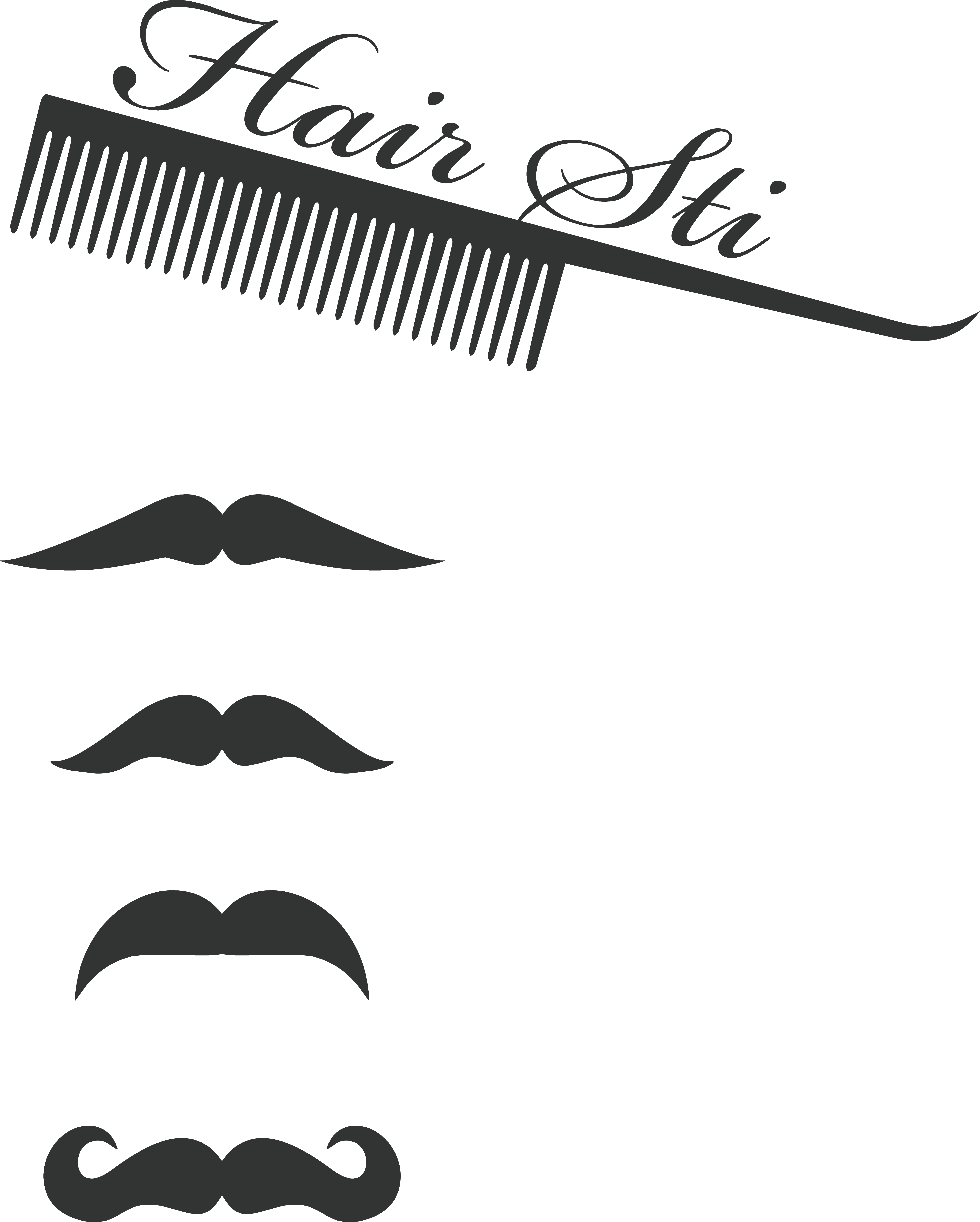 Vector Free Beauty Vector Hair Cut - Barbershop (6134x7648)