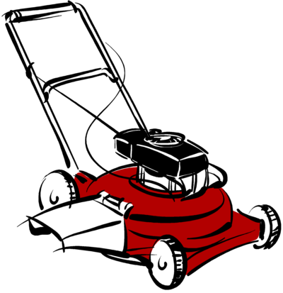 Peoria Youth Learn Jobs Skills In Lawn Care Program - Cartoon Push Lawn Mower (400x413)