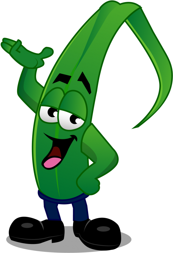 Grass Blade Cartoon -top Turf Lawn Care And Pest Management - Cartoon (875x1024)