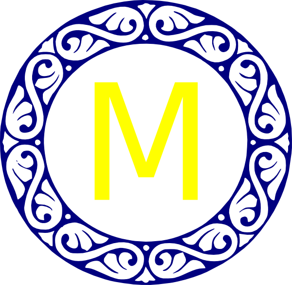 Scroll Circle S Monogram Clip Art At Clker - Png Vector Circle Design (600x585)