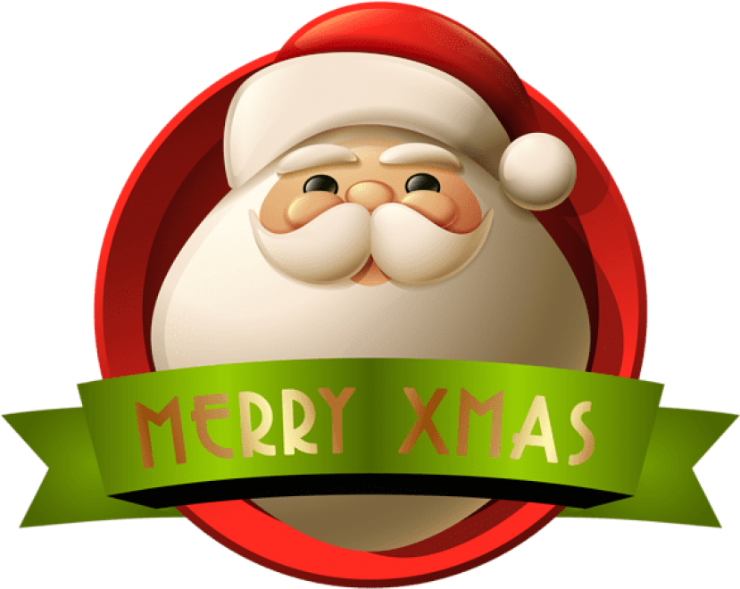Free Png Santa Merry Xmas Decoration Png Clip-art Png - Merry Christmas Decoration Png (850x675)