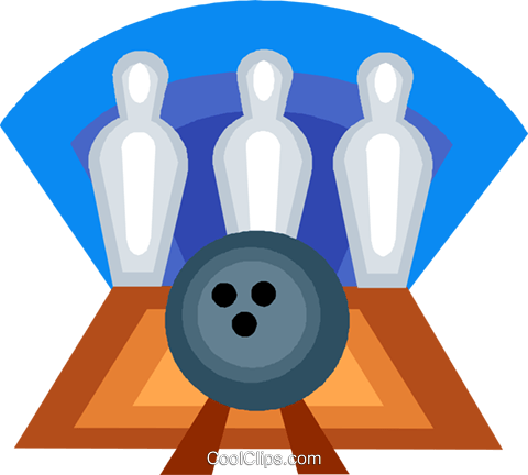 Bowling Ball, Bowling Pins Royalty Free Vector Clip - Ten-pin Bowling (480x432)