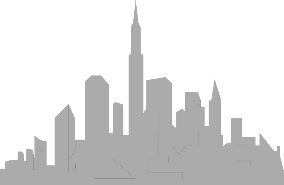 New York Sky Clip Art - City Clipart Transparent Background (958x624)