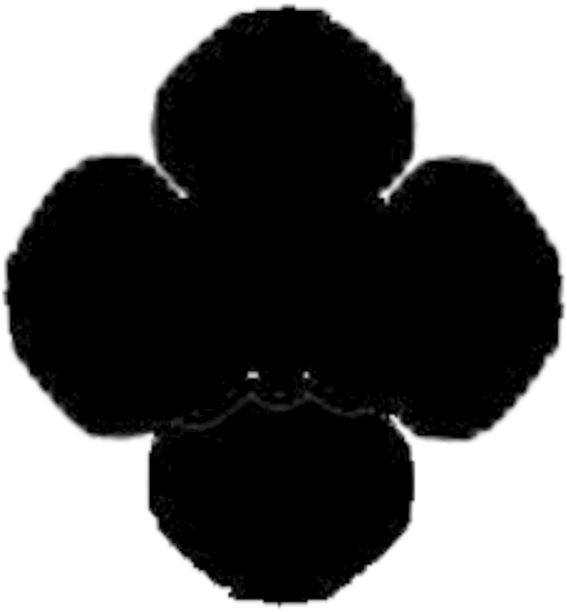 Girl Scouts Of The Usa Scouting Trefoil Girl Scout - Silhouette (530x750)