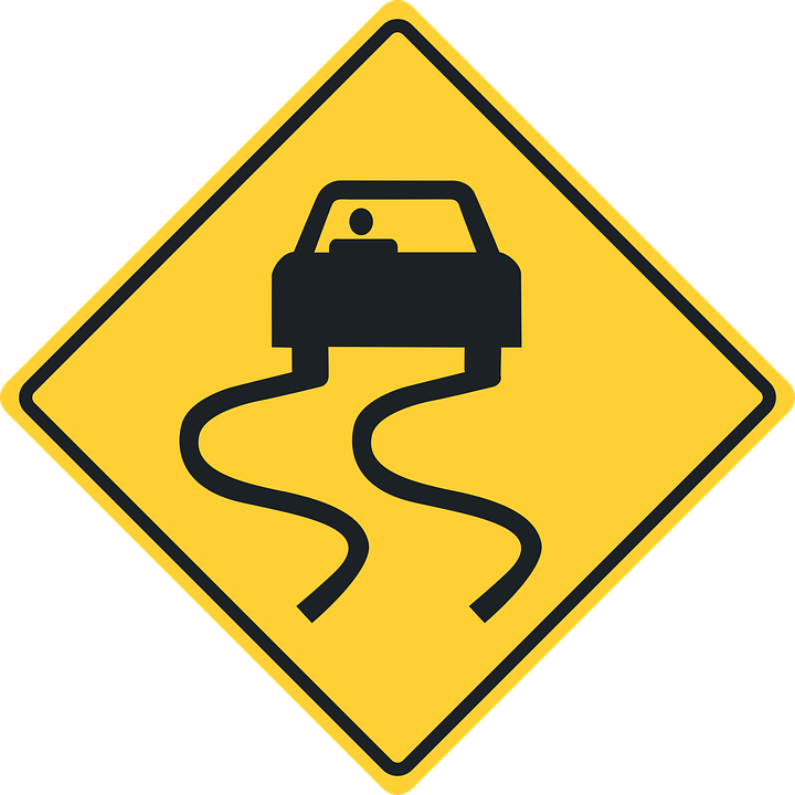 Road Sign Graphics - Slippery When Wet Sign (720x720)