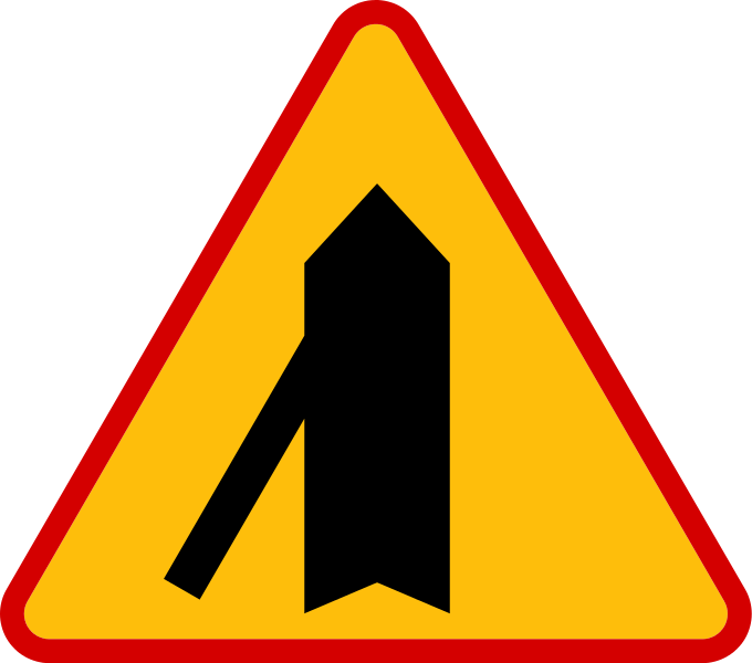 Collision Traffic Road Sign Free Clipart Hd Clipart - Znaki Ostrzegawcze A34 (680x600)