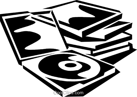 Cd's Royalty Free Vector Clip Art Illustration - Emblem (480x342)