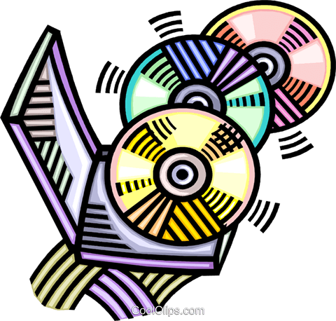 Cd Holder Royalty Free Vector Clip Art Illustration - Music (480x458)