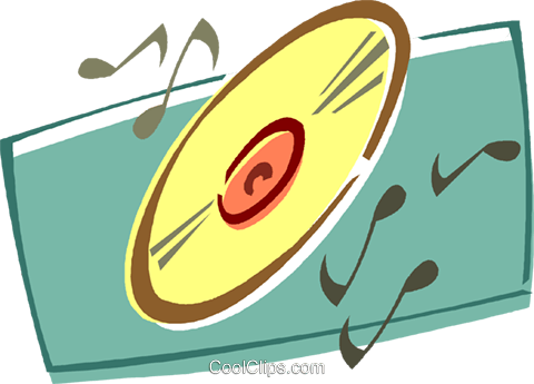 Cd Rom Royalty Free Vector Clip Art Illustration - Jazz (480x345)