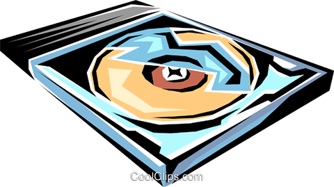 Cd-rom Disk Royalty Free Vector Clip Art Illustration - Emblem (480x269)