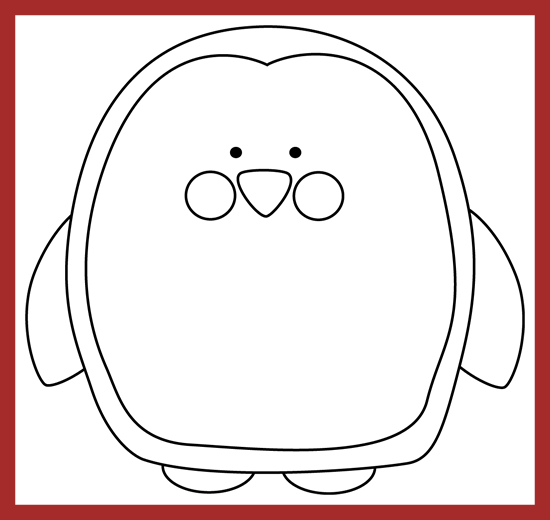 Clip Free Stock Best Picture For Penguin Outline Ideas - Library (550x520)