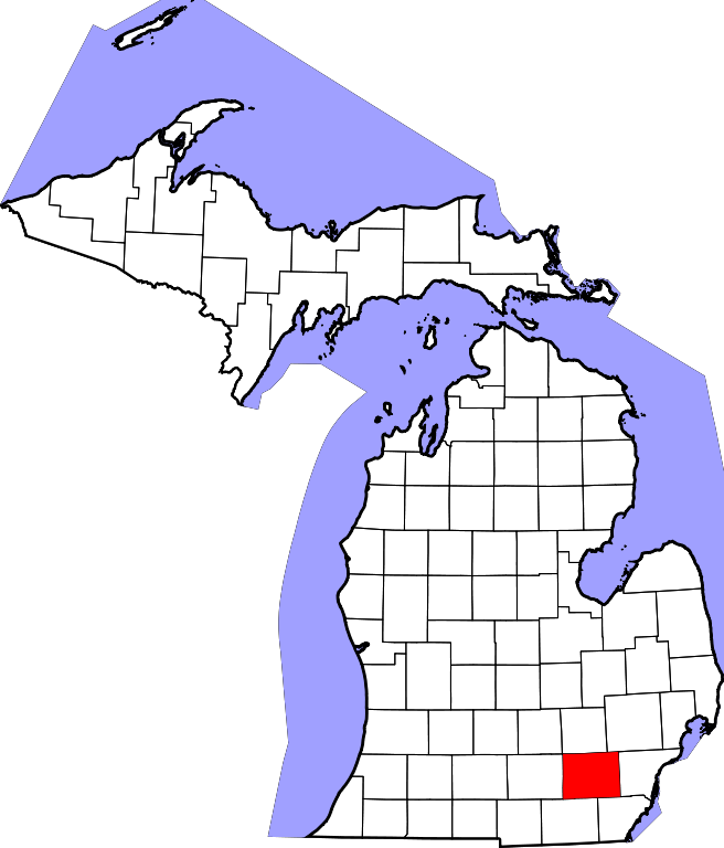 Map Of Michigan Highlighting Mason County - Michigan Map Of Tobico Marsh (656x768)