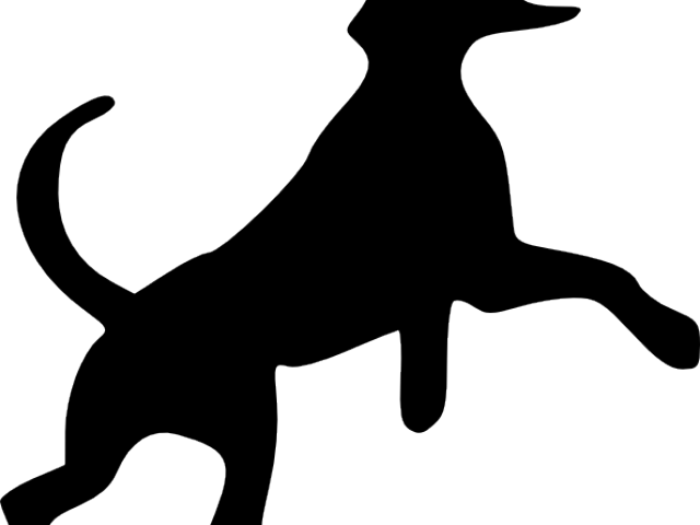 Black Dog Clipart - Green Dog Clip Art (640x480)