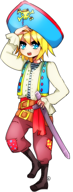 Drawing Pirates Pirate Wench Black And White - Character (430x713)