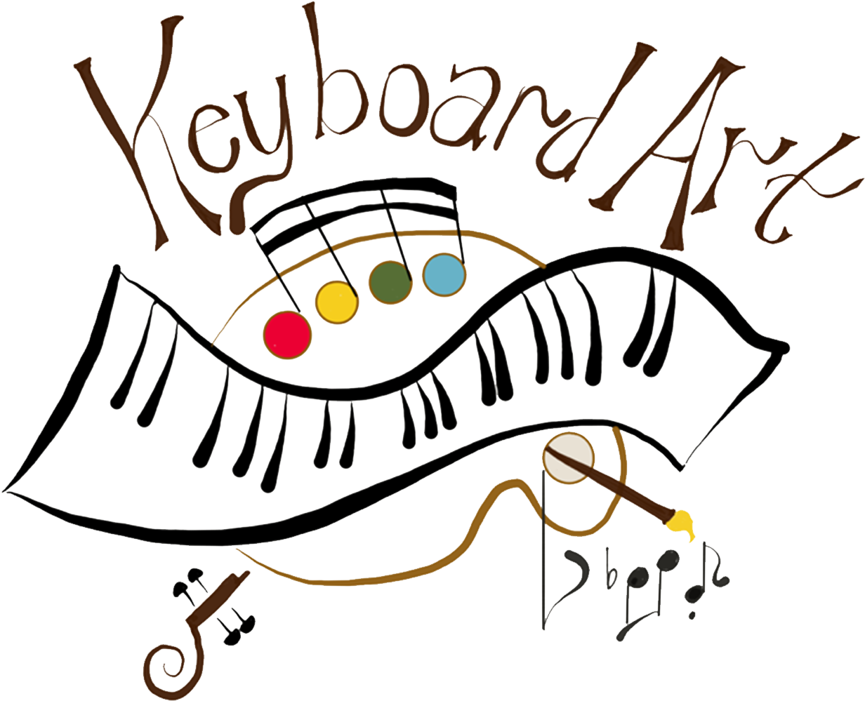 Keyboard Art Of Music - Clip Art (1290x1026)