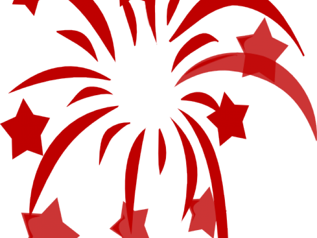 Firecrackers Cliparts - Red White And Blue Stars Free (640x480)