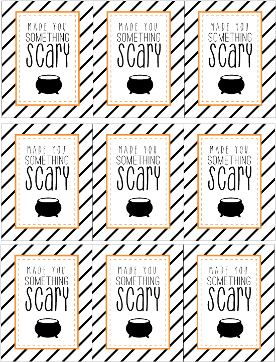 Happy Halloween Gift Tags Download Here - Happy Halloween Gift Tags Free (612x792)