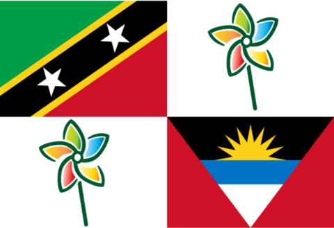 In The Framework Of The 19th American Regional Meeting - Antigua And Barbuda Flag (480x329)