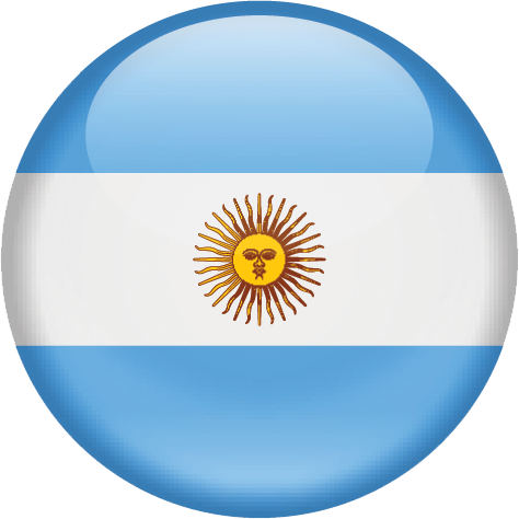 Country Flag Of Argentina - Argentina Flag Circle Png (474x474)