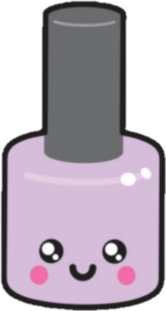 Svg Transparent Library Cute Nailpolish Pintura De - Kawaii Nail Polish Clipart (720x668)