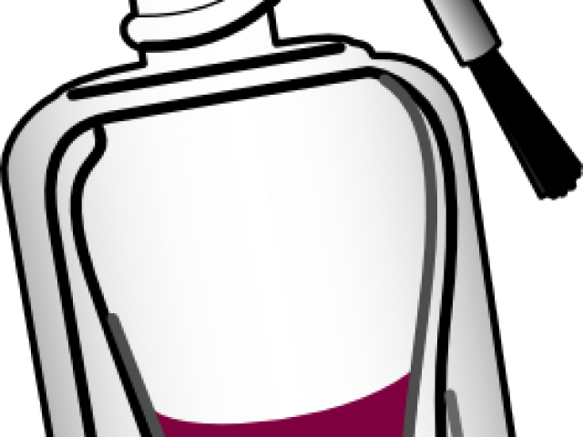 Nail Polish Clipart Black And White - Clip Art (640x480)