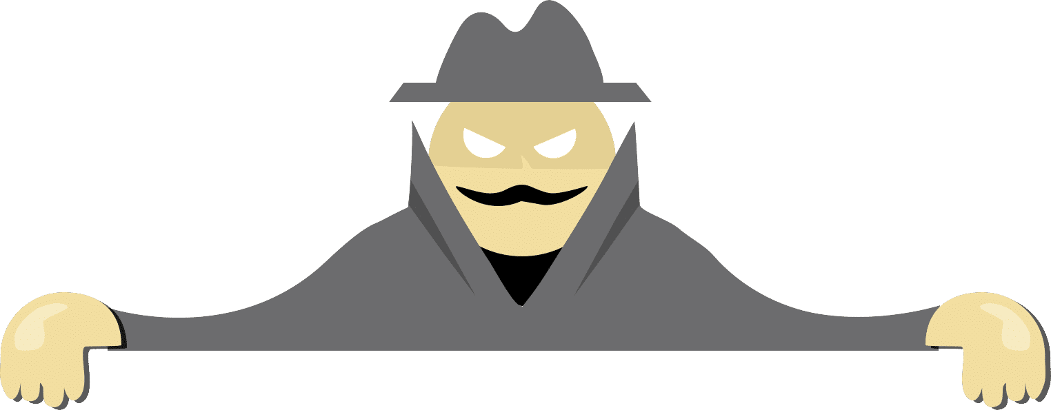 Identity Theft Guide - Thief Identity Cartoon Png (1524x595)