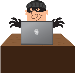 Online Prevention Tips Theif And Phising - Identity Theft Png Cartoon (940x300)