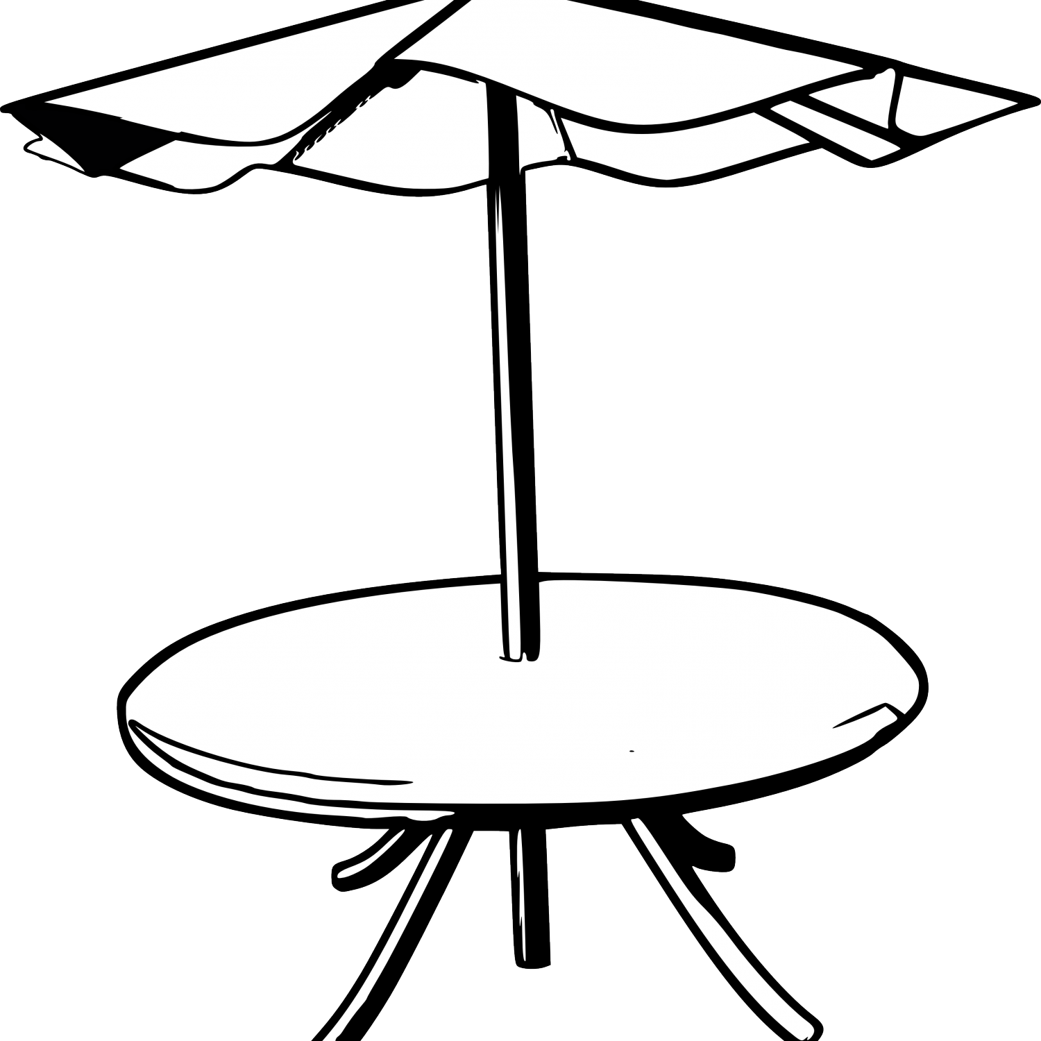 Free Library Beautiful Pictures Of Chairs - Table With Umbrella Clipart Png (1500x1500)
