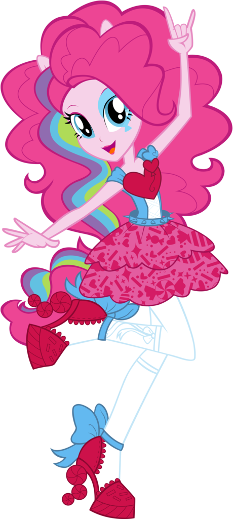 Image Artist Icantunloveyou Box Art Gesture Artisticantunloveyou - My Little Pony Equestria Girls Rainbow Rocks Pinkie (472x1024)