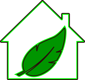 House Green Home Efficient Energy Use Logo - Comic Haus Freie Bilder (361x340)