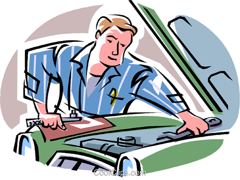 Car Service - Mecanico Clipart (480x361)