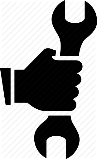 Jpg Royalty Free Library Car Repair Icons By Marc Brown - Hand With Wrench Icon (311x512)