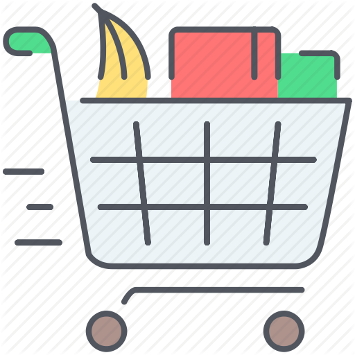 Clip Art Transparent Stock Shop Until You Drop By Zlatko - Shopping Cart (512x512)