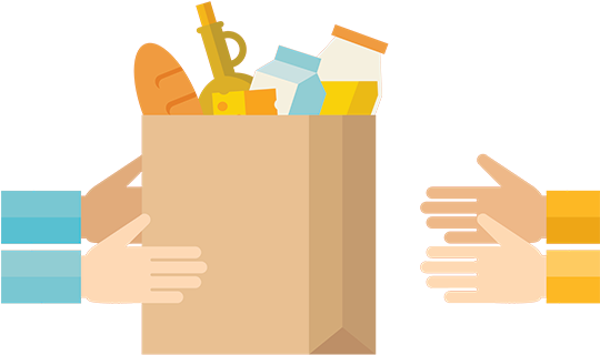 Svg Black And White Shophero Grocery E Commerce And - Grocery Home Delivery Png (1440x325)