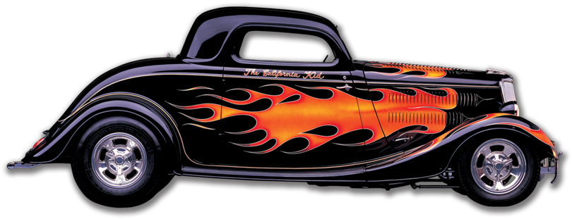 Clip Art Hot Rod Pic Pete Jakes Parts With Transparent - California Kid (900x367)
