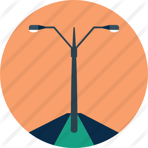 Lamppost Free Icon - Street Light Icon Png (512x512)