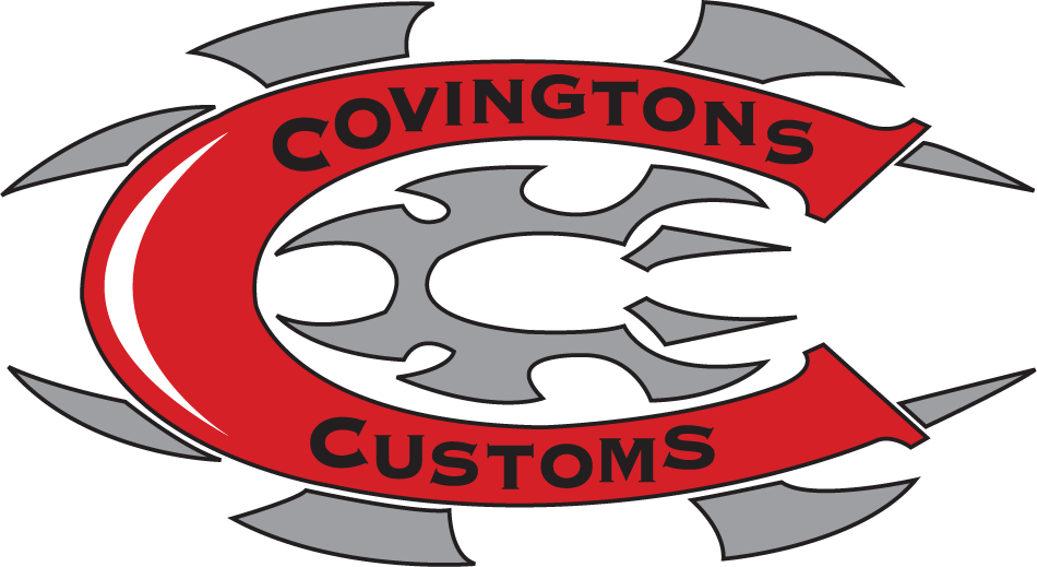 Covingtons Chrome Black Hot Rod Motorcycle Exhaust - Covingtons Customs (950x519)