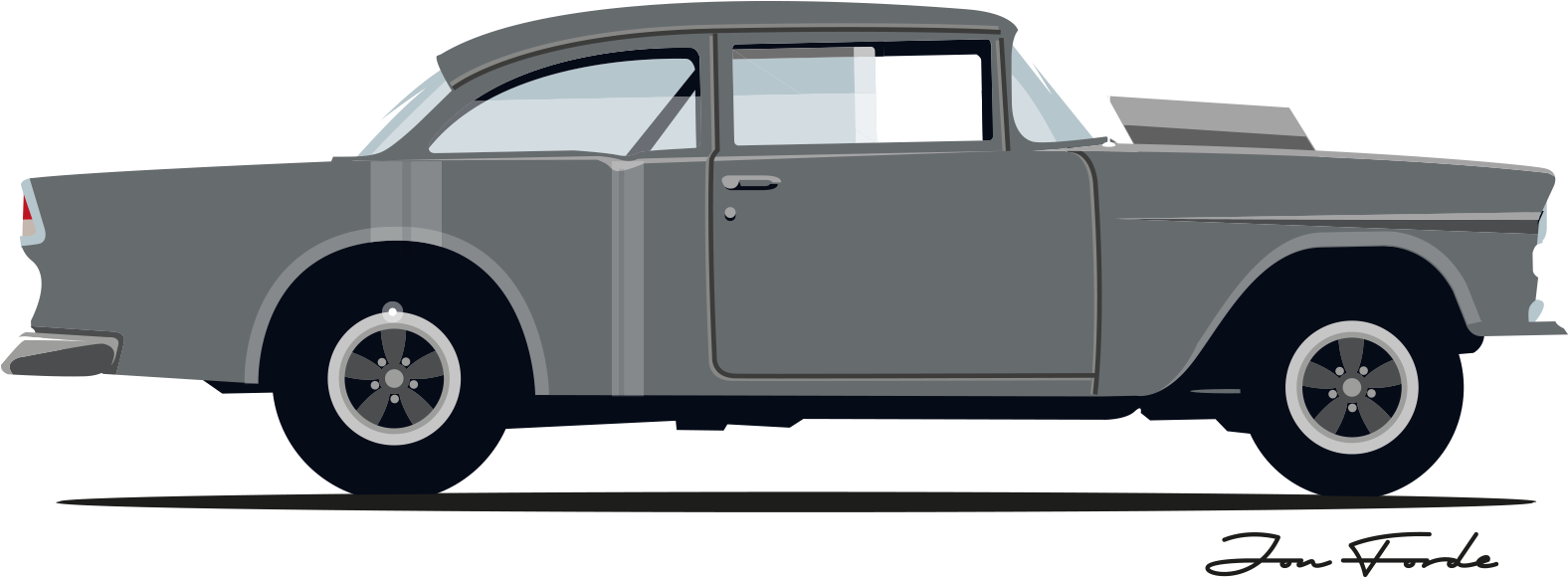 U201955 Chevy From Two Lane Blacktop Jon Forde Automotive - Clip Art (1635x1635)