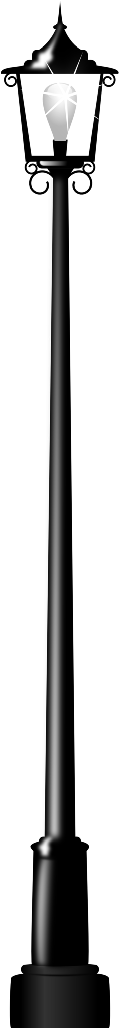 Lamp Post Clipart Street Lantern - عمود Png (256x2033)