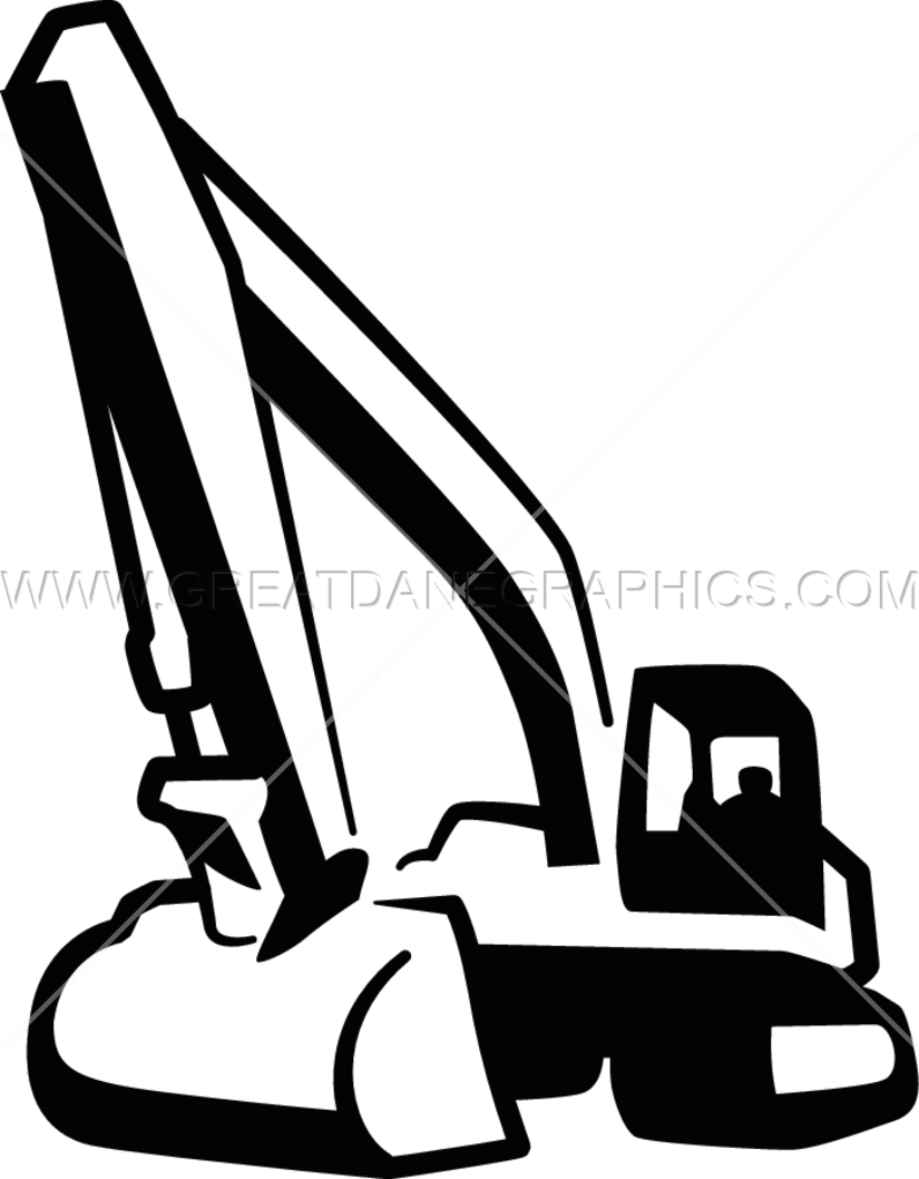 Picture Free Library Production Ready Artwork For T - Backhoe (825x1058)