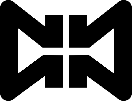 Logo Brand Line Angle Black M - Nakajima (446x340)